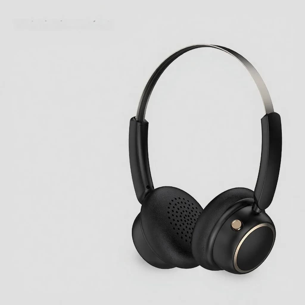 Retro draadloze Bluetooth-koptelefoon met metalen hoofdband en lange batterijduur