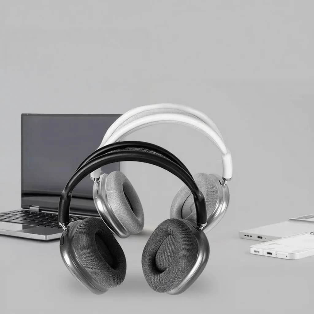 Draadloze Over-Ear Hoofdtelefoon met Magnetische Oorkussens en Mesh Hoofdband