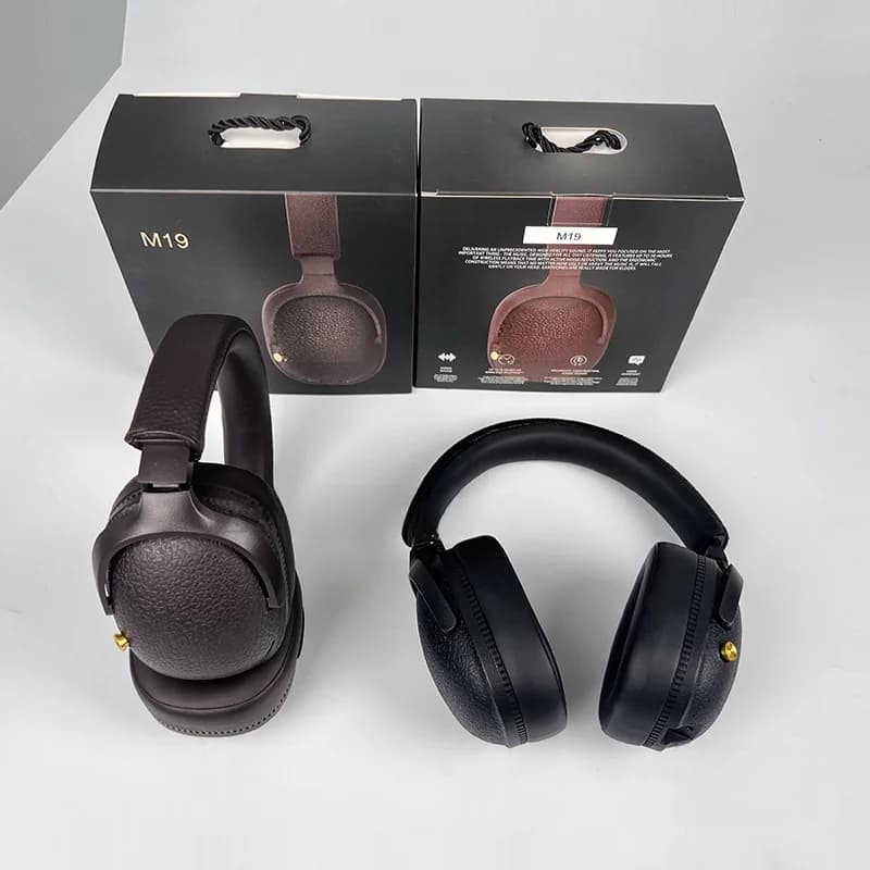 Retro over-ear Bluetooth-koptelefoon draadloze stereo headset met microfoon