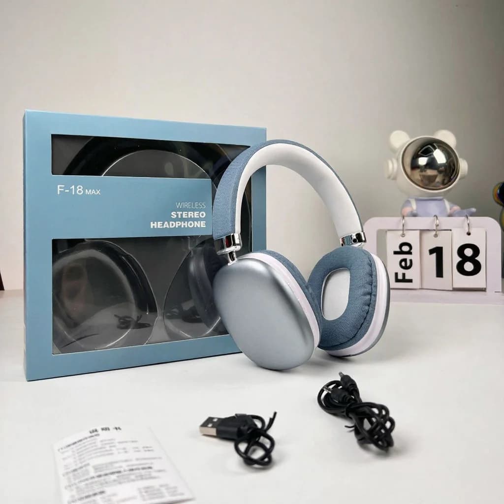 Draadloze over-ear koptelefoon met Bluetooth 5.4 en lange batterijduur