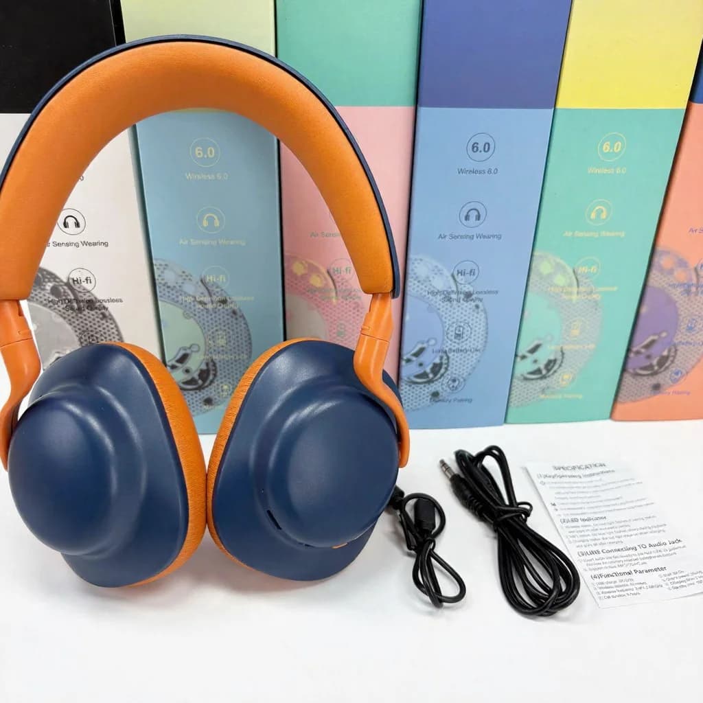 Draadloze Bluetooth-hoofdtelefoon (over-ear) met FM-radio en Type-C-oplaadpoort