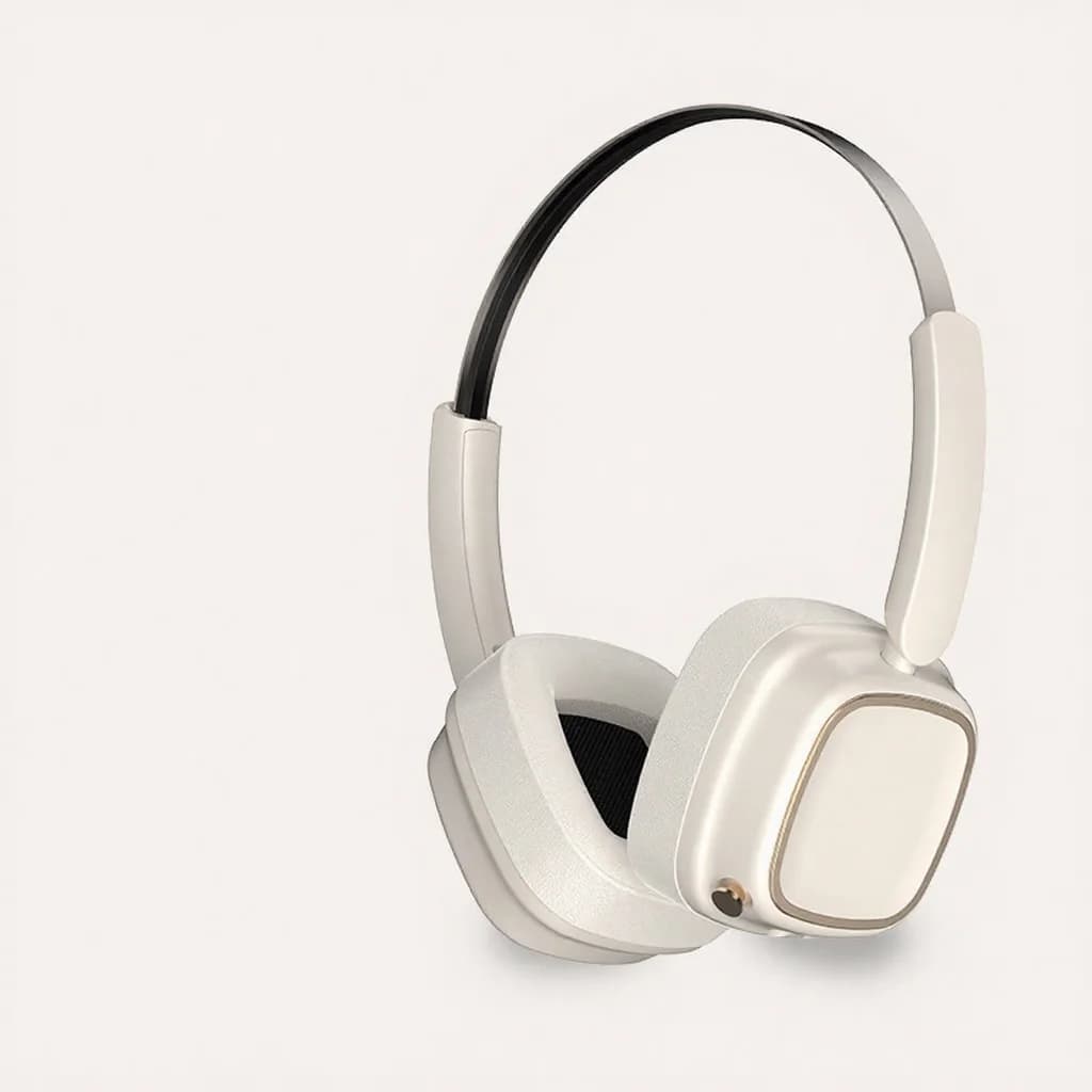 Retro draadloze over-ear koptelefoon Bluetooth 5.4 stereo bass