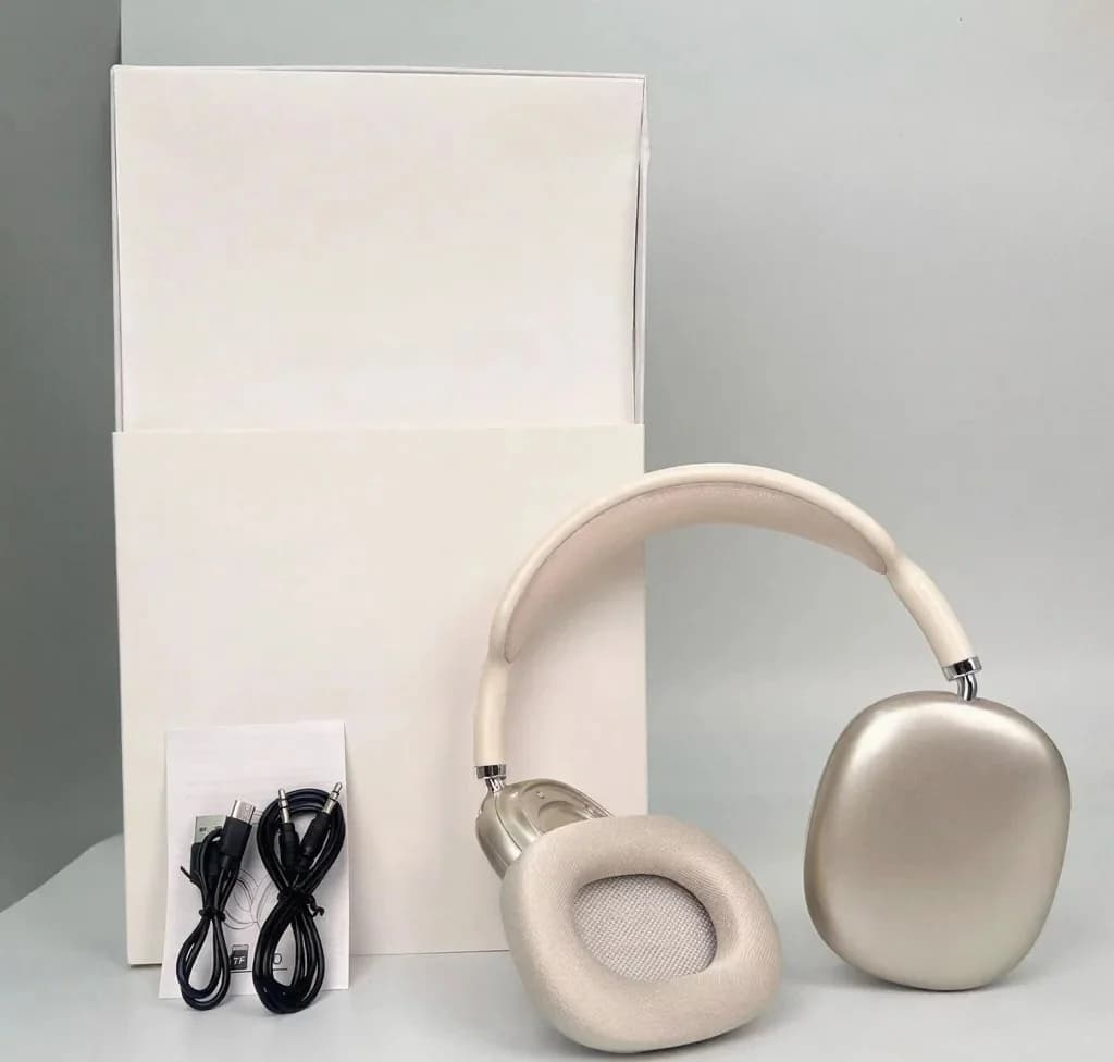 Draadloze over-ear hoofdtelefoon met magnetische oorkussens en mesh-hoofdband