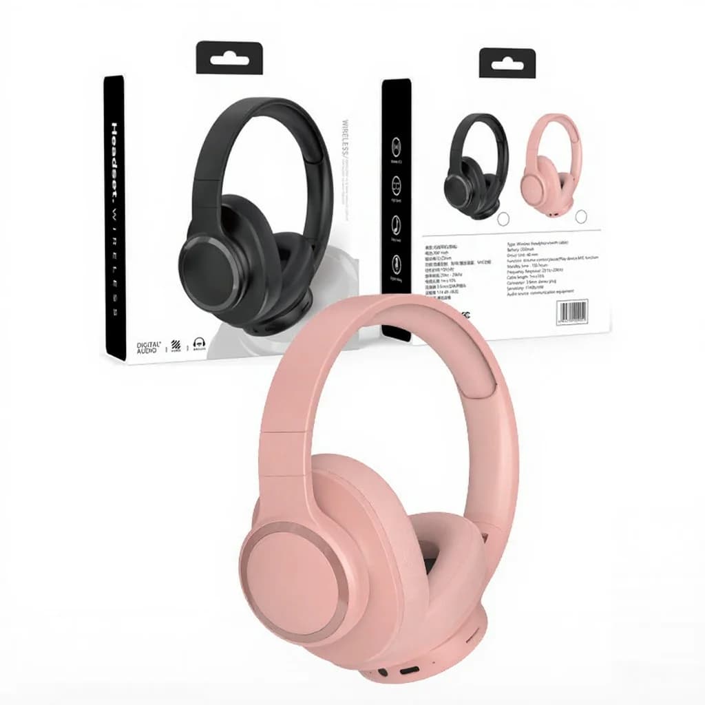 Draadloze over-ear hoofdtelefoon met lange batterijduur en Bluetooth 5.4