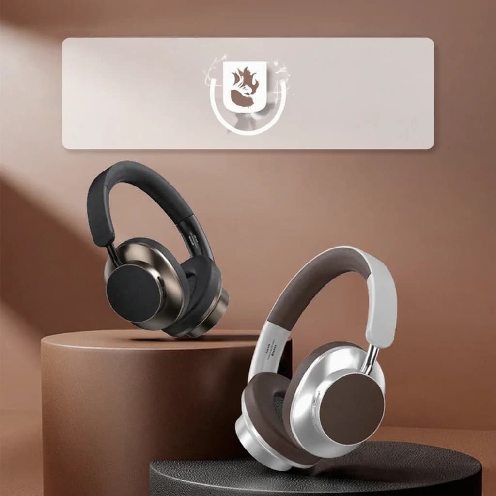 Retro over-ear draadloze Bluetooth-hoofdtelefoon met FM-radio en TF-kaartsleuf