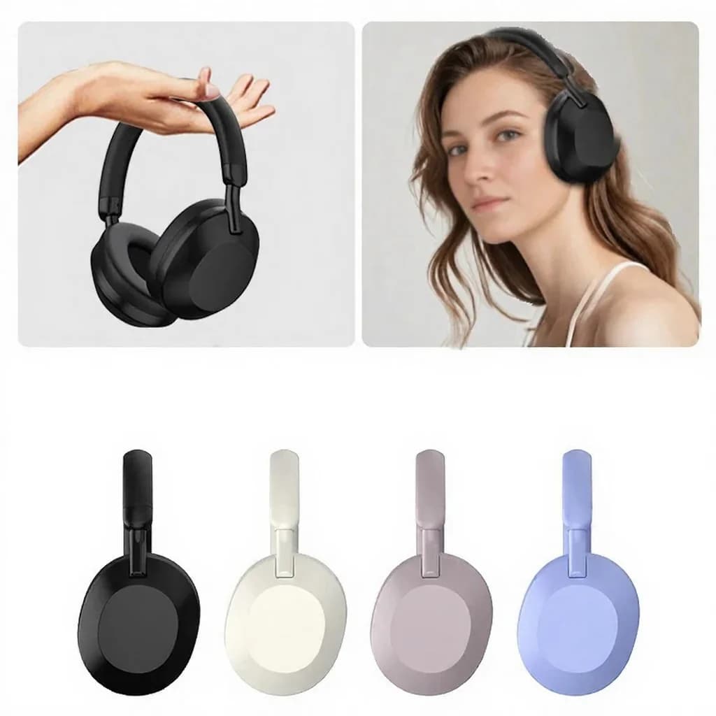 ANC Actieve Noise Cancelling draadloze Bluetooth-hoofdtelefoon (over-ear)