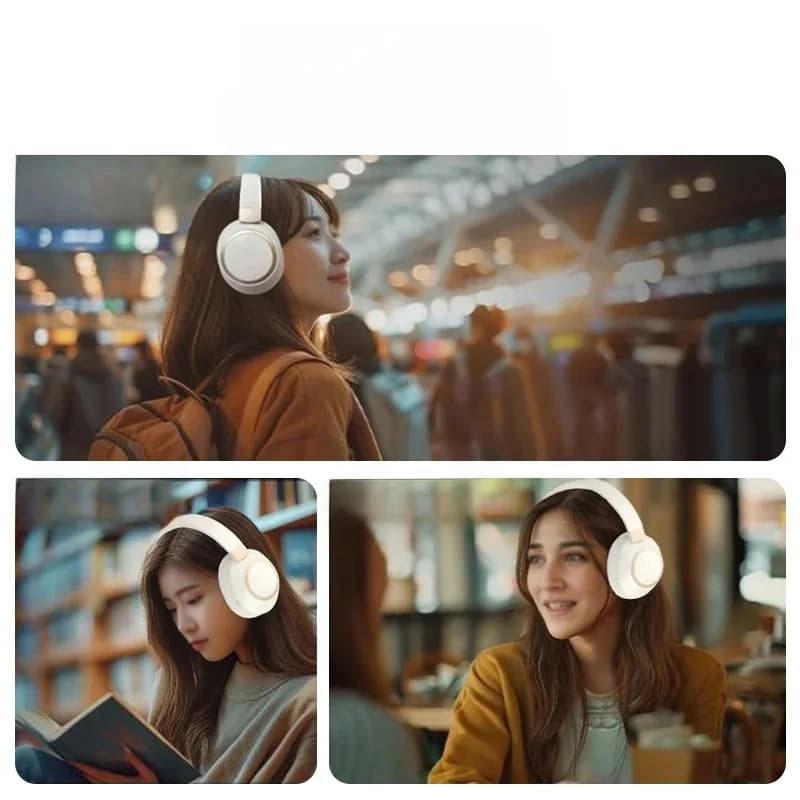 Actieve Noise Cancelling Draadloze Bluetooth Hoofdtelefoon Over-Ear Stereo