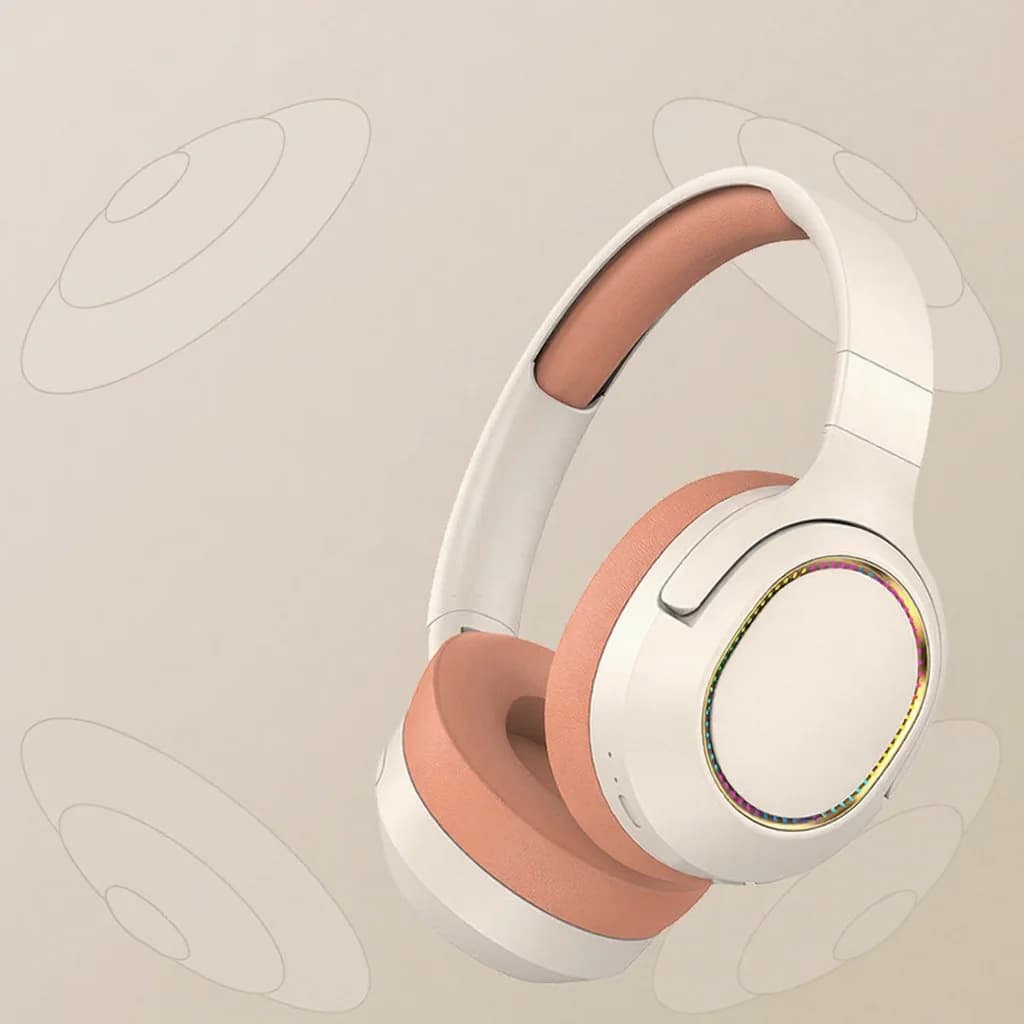 RGB gaming koptelefoon draadloos Bluetooth over-ear stereo headset