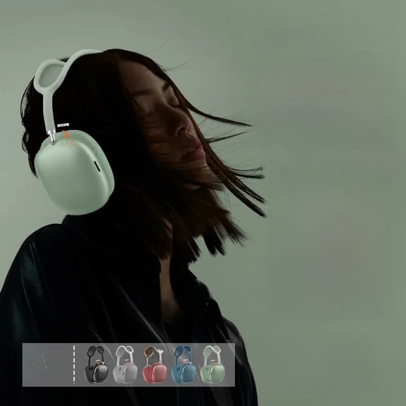 Bluetooth 5.4 over-ear hoofdtelefoon met draaiknop en FM-radio