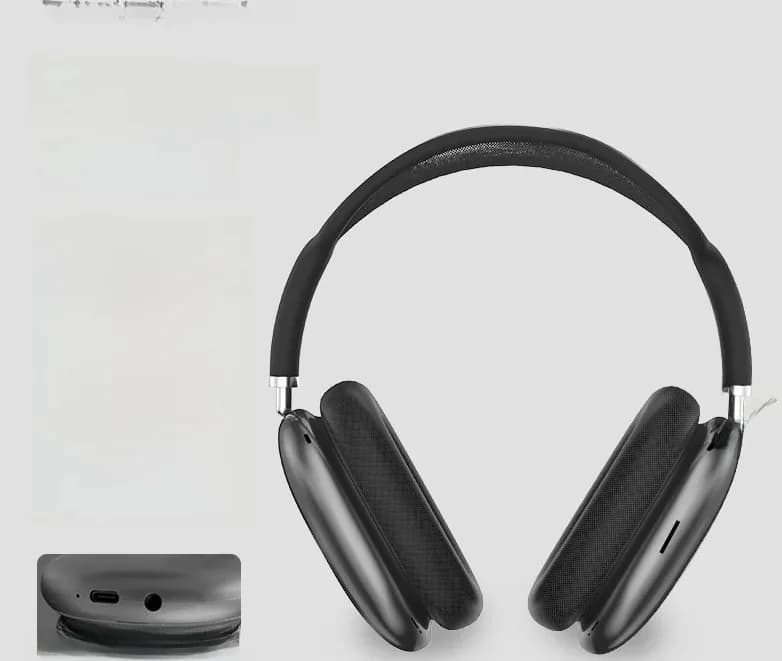 Bluetooth 5.4 Over-Ear Hoofdtelefoon met Draaiknop en FM-radio