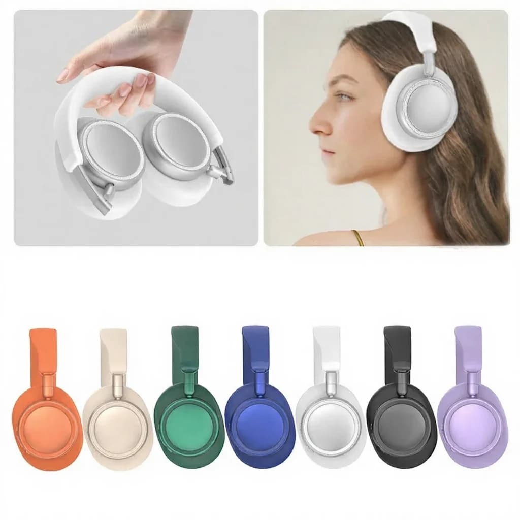 Draadloze Over-Ear Hoofdtelefoon met ANC, Opvouwbaar Ontwerp, 30U Batterij