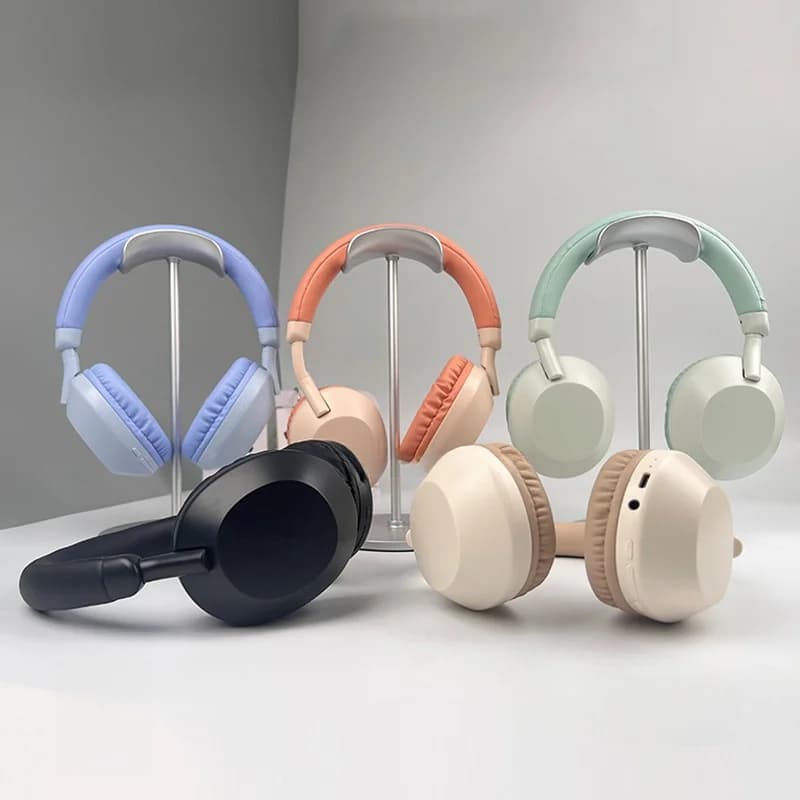 Draadloze Bluetooth over-ear hoofdtelefoon met diepe bas en microfoon
