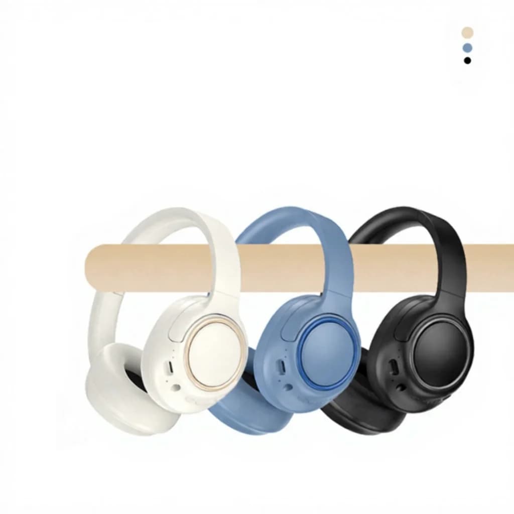 Actieve Noise Cancelling draadloze hoofdtelefoon met mic, 35u batterij