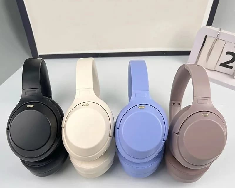 Over-ear draadloze Bluetooth-hoofdtelefoon met actieve ruisonderdrukking
