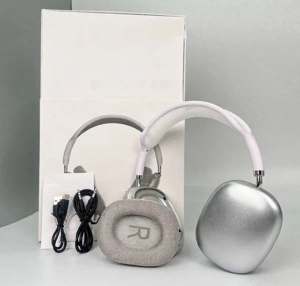 Draadloze over-ear hoofdtelefoon met magnetische oorkussens en mesh-hoofdband