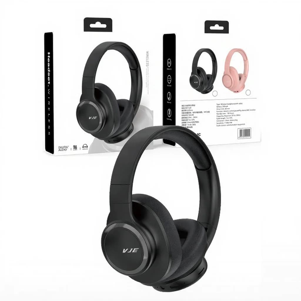 Draadloze over-ear hoofdtelefoon met lange batterijduur en Bluetooth 5.4