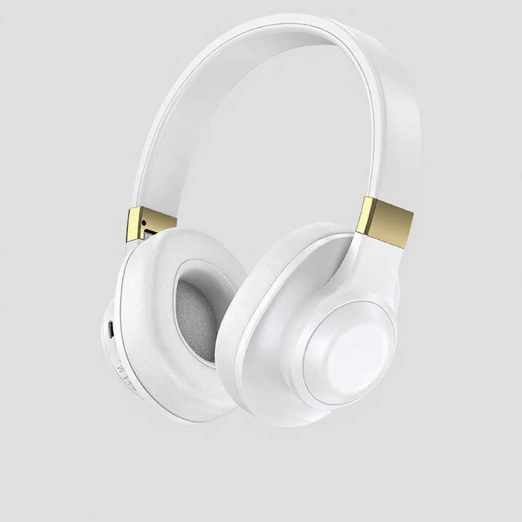 Over-ear draadloze Bluetooth-hoofdtelefoon met diepe bas en lange batterijduur