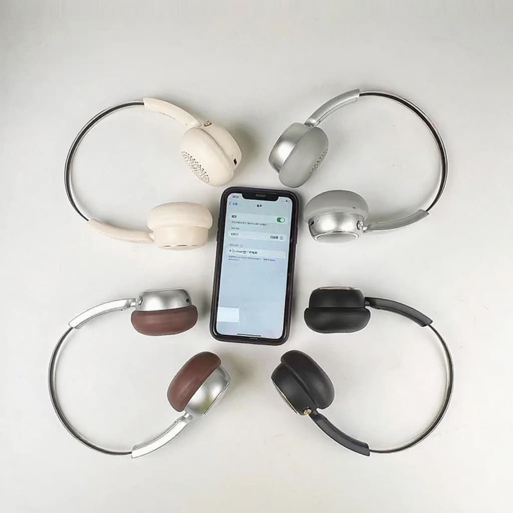 Retro over-ear draadloze hoofdtelefoon met FM-radio en Bluetooth 5.4