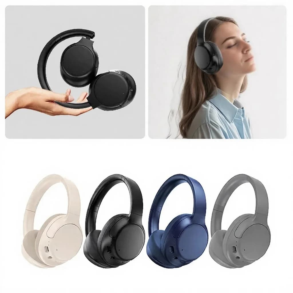 Actieve Noise Cancelling Draadloze Bluetooth Hoofdtelefoon Over-Ear Lange Batterijduur