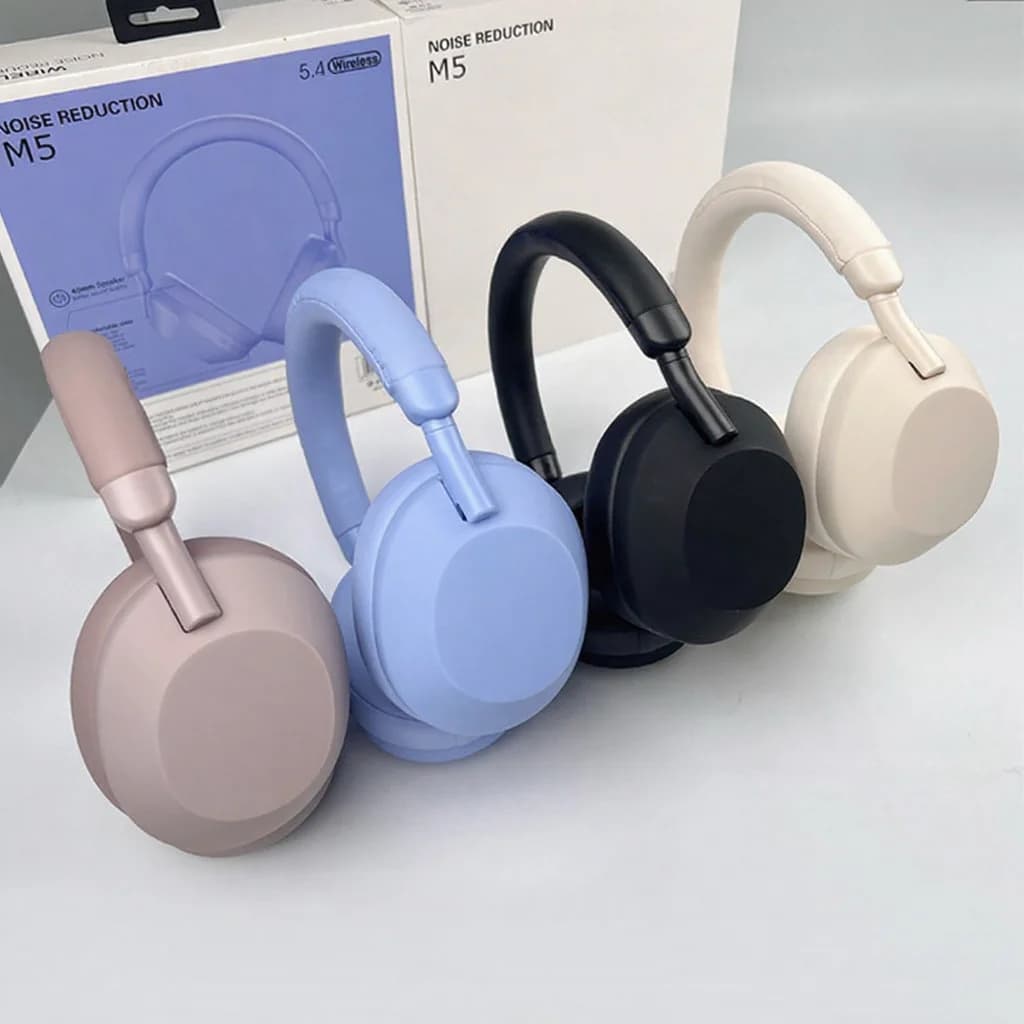 Actieve noise-cancelling draadloze Bluetooth over-ear stereokoptelefoon