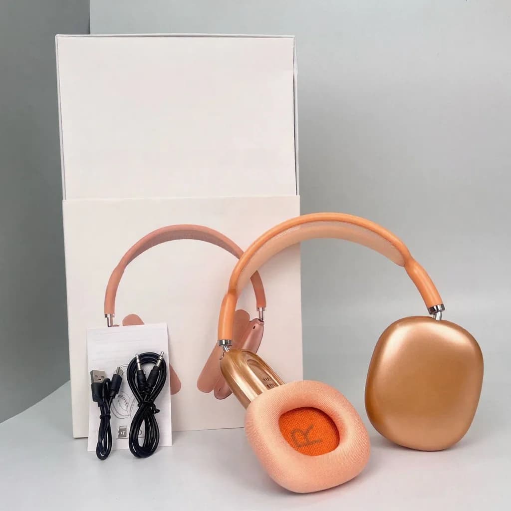 Draadloze over-ear hoofdtelefoon met magnetische oorkussens en mesh-hoofdband