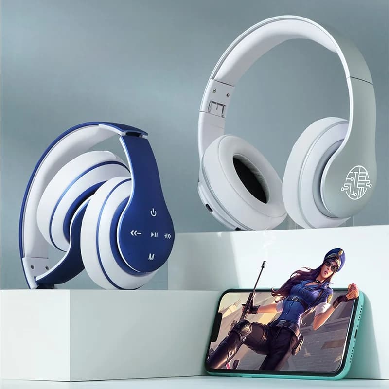 Over-ear draadloze Bluetooth-hoofdtelefoon met lange batterijduur