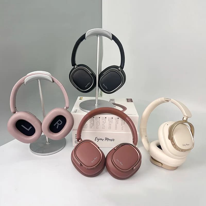 Retro over-ear Bluetooth-hoofdtelefoon met actieve ruisonderdrukking