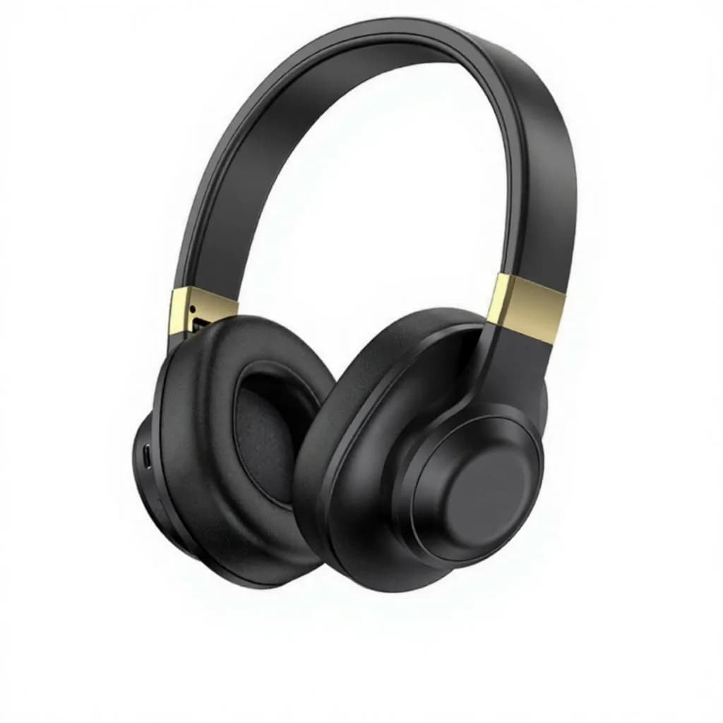 Over-ear draadloze Bluetooth-hoofdtelefoon met diepe bas en lange batterijduur