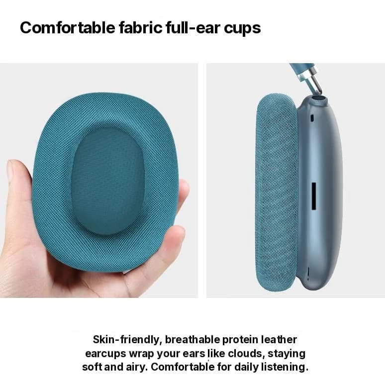 Bluetooth 5.4 Over-Ear Hoofdtelefoon met Draaiknop en FM-radio