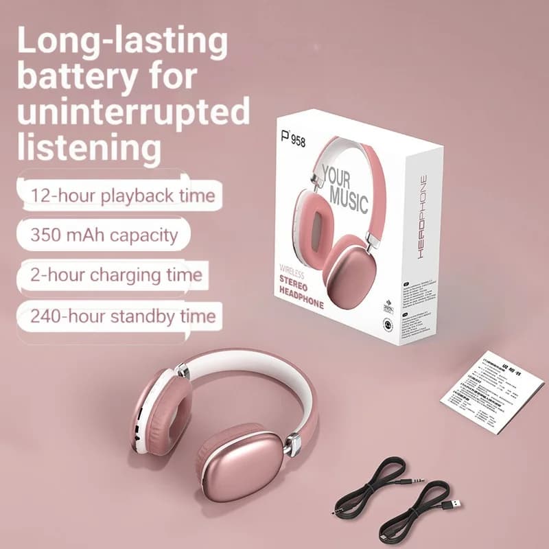 Draadloze Over-Ear Hoofdtelefoon met FM-radio en TF-kaartsleuf
