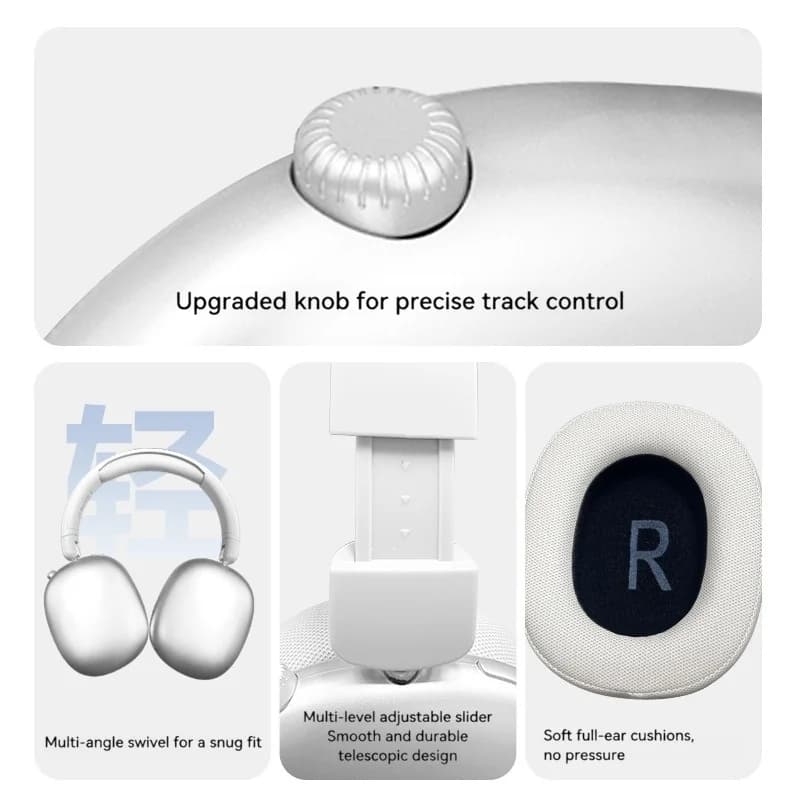 Draadloze Bluetooth over-ear koptelefoon met lange batterijduur