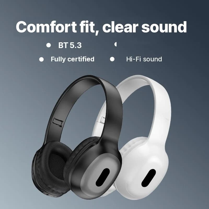 Over-ear Bluetooth-hoofdtelefoon met TF-kaartslot en AUX-ingang