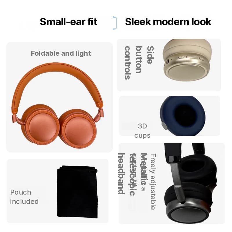 Draadloze Over-Ear Hoofdtelefoon met Actieve Noise Cancelling en Lange Batterijduur