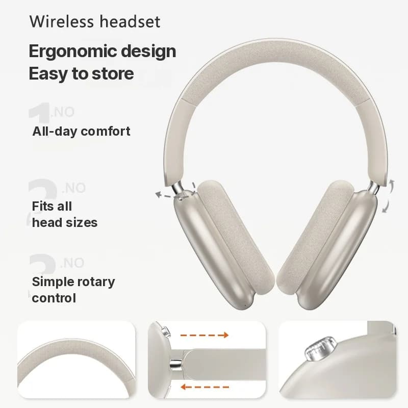 Over-ear draadloze hoofdtelefoon met Active Noise Cancelling en lange batterijduur