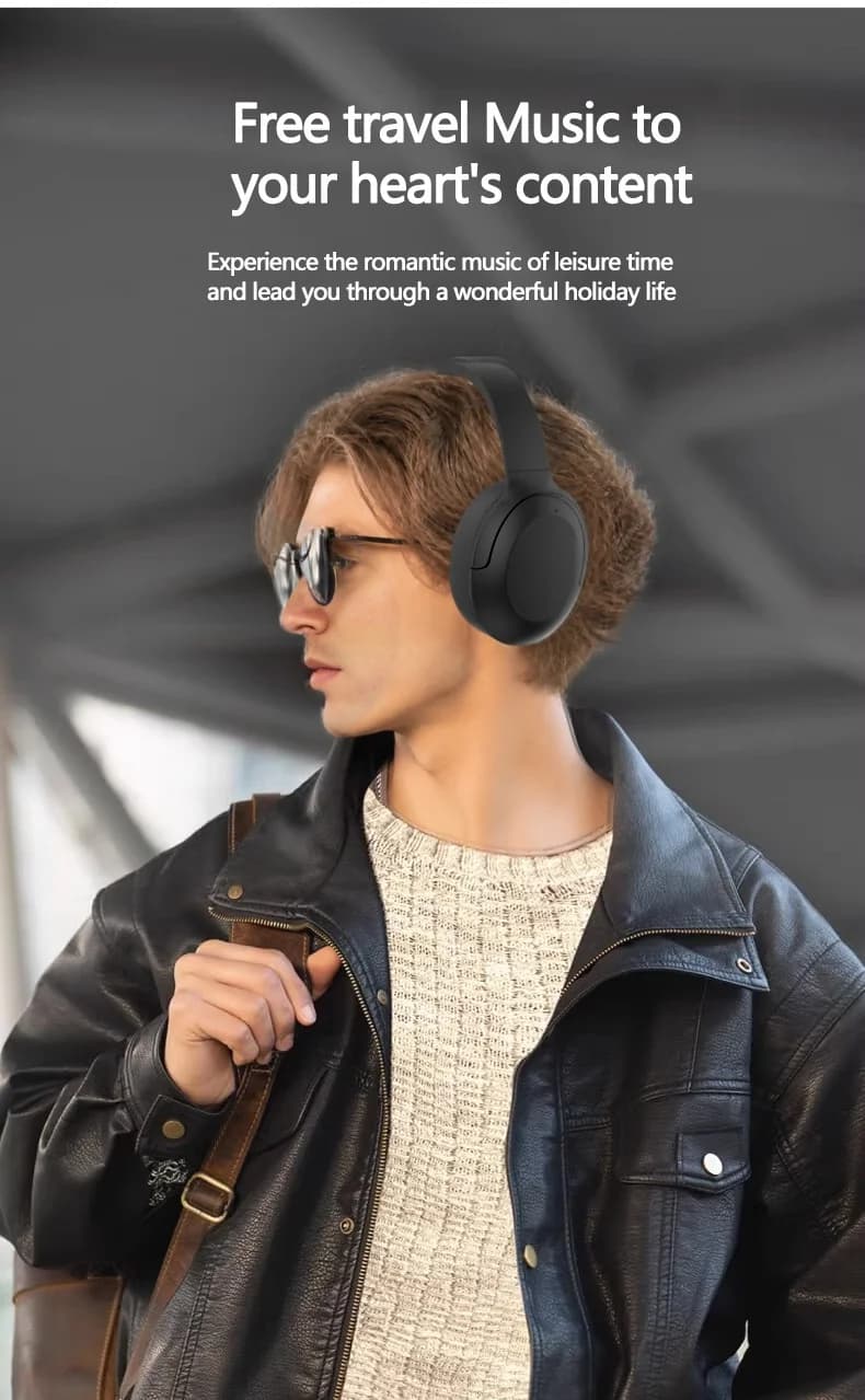 Actieve ruisonderdrukking Bluetooth koptelefoon over-ear draadloos 5.4