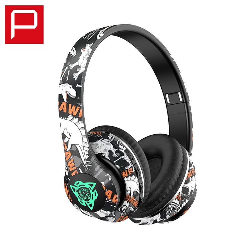 Draadloze Bluetooth Hoofdtelefoon Opvouwbaar Graffiti Design