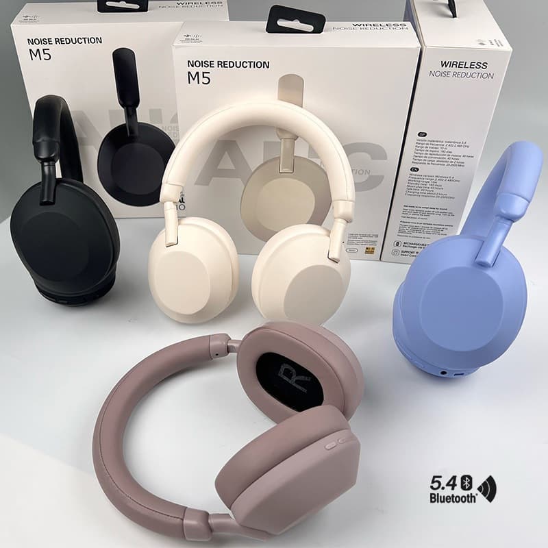 Actieve ruisonderdrukking draadloze Bluetooth-hoofdtelefoon over-ear stereo
