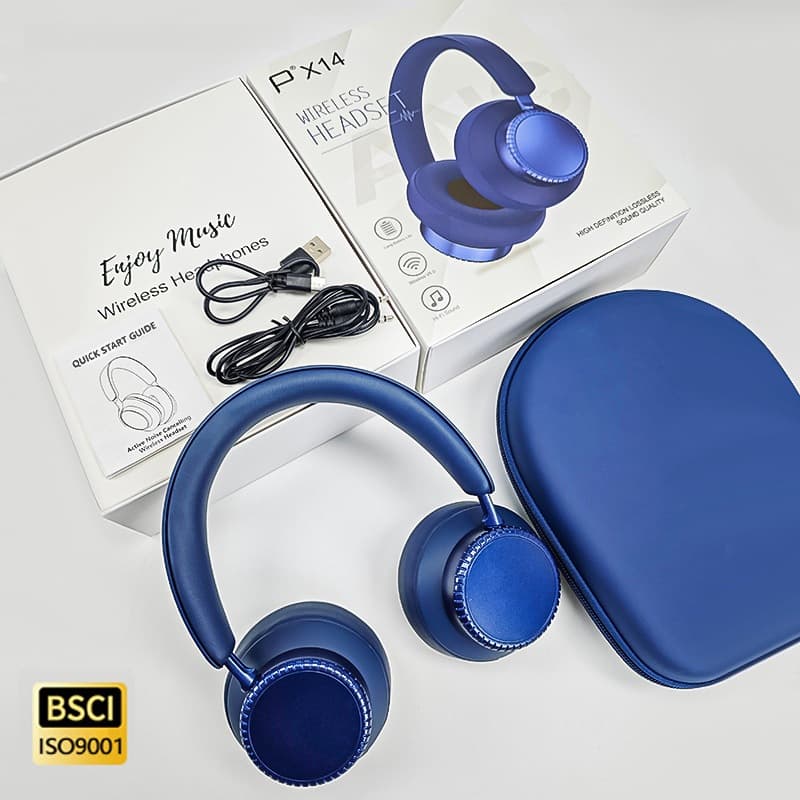 Actieve Noise Cancelling Draadloze Bluetooth Hoofdtelefoon Over-Ear met Mic
