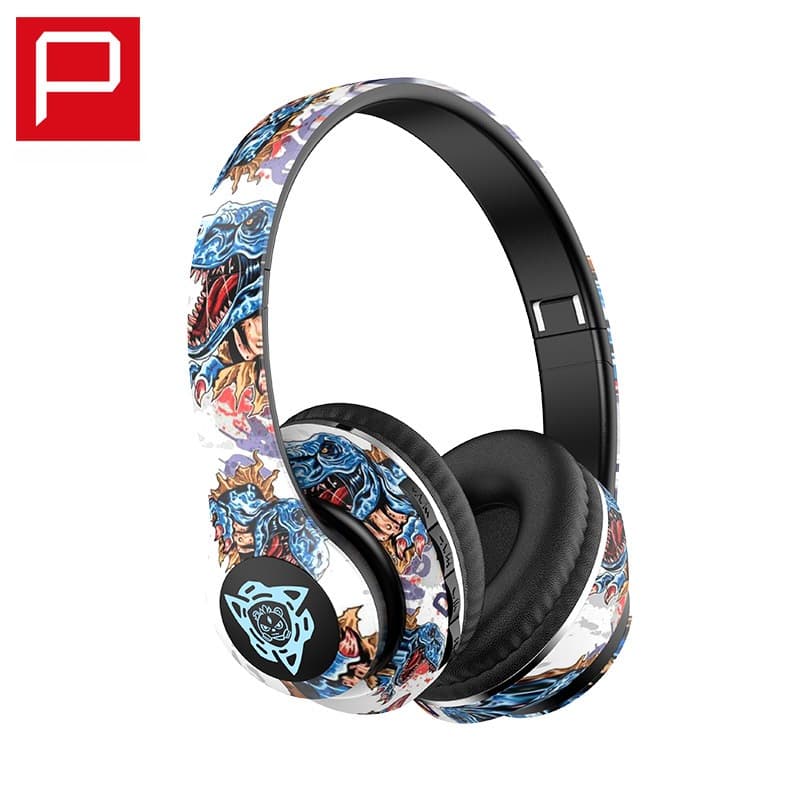Draadloze Bluetooth Hoofdtelefoon Opvouwbaar Graffiti Design
